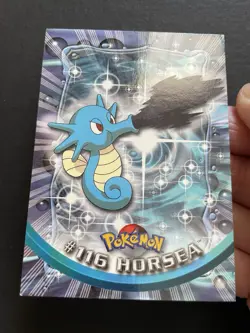 Horsea Pokemon Topps 2000 Blue Logo Card - Image 3