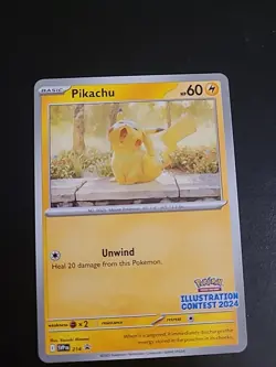 Pikachu 214 SVP Black Star Promo - Pokemon Illustration Contest 2024 - NM - Image 1