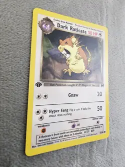 Pokemon Team Rocket Dark Raticate (Rattatac Obscur) French 1st Edition #51/82 NM - Image 2