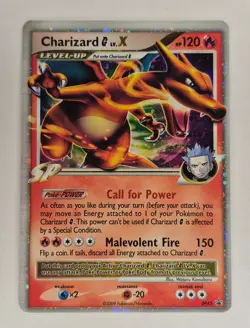 2009 Pokemon TCG Charizard G LV.X DP45 Black Star Promo Card NM - Image 1