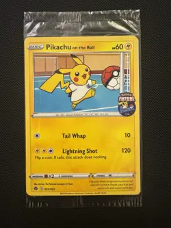 Pokemon TCG Promo Card - Pikachu On the Ball Futsal, 001/005 Sealed - Image 1