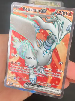 CARTE POKEMON RESHIRAM EX 158/086 FR ULTRA RARE FLAMME BLANCHE - NEUF - Image 2