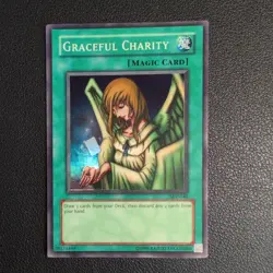 Graceful Charity MAGIC Unl Ed Super Rare SDP-040 Yu-Gi-Oh! Nm+ - Image 1