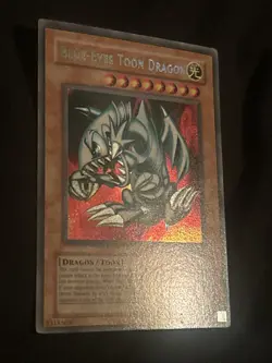 1996 Yu-Gi-Oh! TCG Blue-Eyes Toon Dragon MRL-000 Secret Rare - Image 2