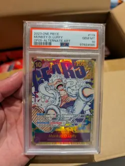 One Piece Monkey D Luffy Alternate Art OP05-119 English PSA 10 Gear 5 Alt - Image 1