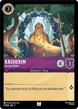 Disney Lorcana Archazia's Island Uncommon FOIL - 77 Kashekim Ancient Ruler - Image 1
