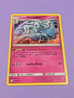 Alolan Ninetales - 111/181 - Rare Reverse Holo Team Up - Pokemon Card - NM - Image 1