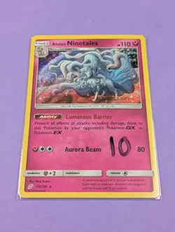 Alolan Ninetales - 111/181 - Rare Reverse Holo Team Up - Pokemon Card - NM - Image 3