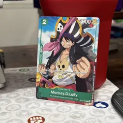 Monkey.D.Luffy (Welcome Pack Vol. 2) One Piece Promo Card ST16-005 NM Green TCG - Image 1