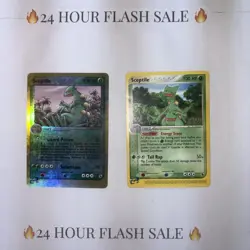 Pokemon SCEPTILE Lot Ruby& Sapphire REVERSE HOLO e-Reader Cards 11/109 & 20/109 - Image 1