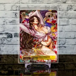 Boa Hancock Waifu Card Premium Custom Flash Gold Holo Foil Signature One Piece - Image 2