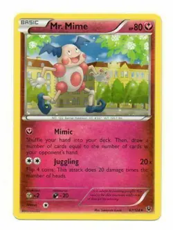 POKEMON CARD MR. MIME 67/124 NO 122 BARRIER POKEMON TCG CCG - Image 1