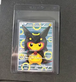 Poncho Wearing Pikachu 231/XY-P Promo Holo Rayquaza 2016 Pokemon Card Japanese - Image 1