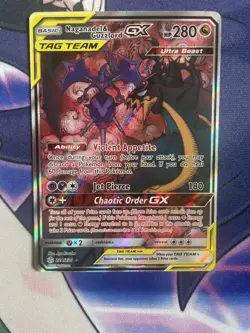 Naganadel & Guzzlord GX - 224/236 - Pokemon Cosmic Eclipse Sun & Moon Card NM - Image 1