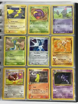 Pokemon Card Collection VTG Binder Holo Rare WoTC Dialga DP26 Deoxys Pikachu - Image 1