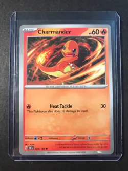 Pokemon Card Charmander 026/197 Non Holo Obsidian Flames 2023 NM-Mint - Image 1