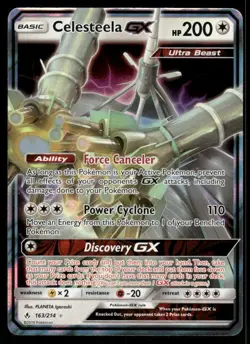 Pokemon Cards Celesteela GX 163/214 Unbroken Bonds Holo Rare GX NM - Image 1