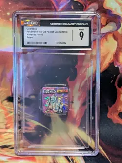 Pokemon Final Gb Pocket Cards Gyarados Prism #130 Cgc 9 - Image 1