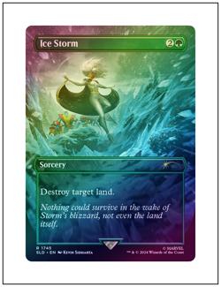 1x Ice Storm, Secret Lair Drop 1745, Foil, Magic the Gathering MTG NM - Image 1