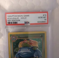 Pokemon Venusaur Base Set Shadowless 015/102 Holo Rare 1st Edition PSA 10 1999 - Image 4