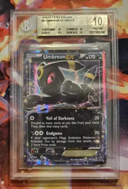 Umbreon EX 55/124 Pokemon Card TCG XY Fates Collide BGS 10 **POP 1** PRISTINE. - Image 1