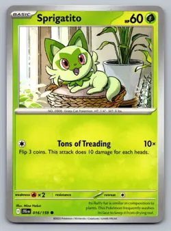 Pokemon TCG SV09: Journey Together Sprigatito 016/159 - Image 1