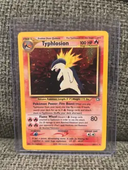 Typhlosion 18/111 Neo Genesis Holo Swirl 🌀 Vintage Pokemon Card - Image 1