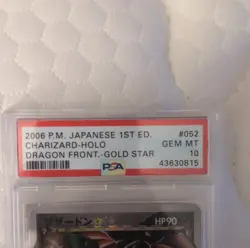 Pokemon Charizard Star 052/068 Gold Star Holo 1st Ed PSA 10 Japanese - Image 4