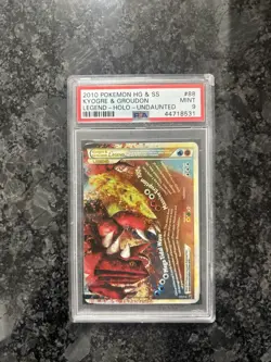 POKEMON HEARTGOLD & SOULSILVER UNDAUNTED KYOGRE & GROUDON LEGEND-HOLO #88 PSA 9 - Image 1