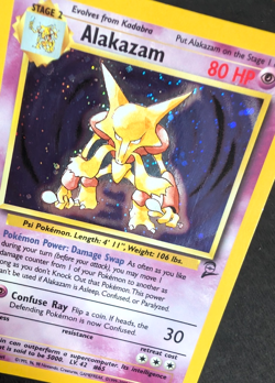 Pokemon TCG: Alakazam 1/130 Base Set 2 WoTC Holo Rare NM - Image 4