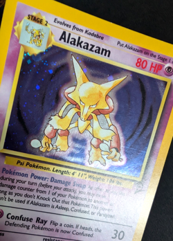 Pokemon TCG: Alakazam 1/130 Base Set 2 WoTC Holo Rare NM - Image 5