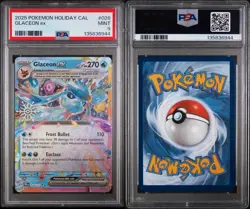 2025 POKEMON HOLIDAY CALENDAR #026 GLACEON EX PSA 9 - Image 3