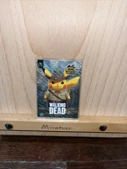 Walking Dead (Pikachu) #E13 Silver Holo Box Hit Electric Pikachu Cosplay Pokemon - Image 1