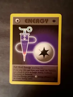 Pokemon Card Team Rocket 1st Edition Regular Finish Full Heal Energy - Image 1