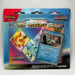 Pokemon Prismatic Evolutions Tech Sticker Collection 3 Pack Random Art Free Ship - Image 1