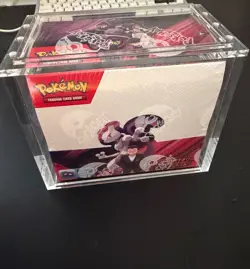 Pokemon TCG: S&V Destined Rivals Factory Sealed Booster Box in acrylic case - Image 1