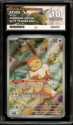 Pokemon Center Stamp Promo Eevee Prismatic Evolutions ETB SVP EN 173 ACE 10 - Image 1