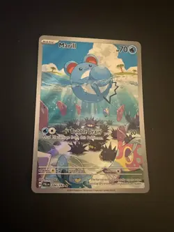 Pokemon TCG Marill 204/193 Paldea Evolved Illustration Rare M/NM - Image 1