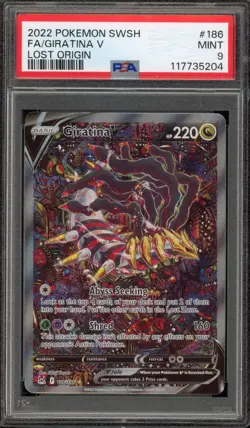 Pokemon Giratina V Lost Origin Full Alt Art #186 PSA 9 Mint - Image 1
