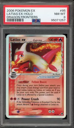 Pokemon Latias ex EX Dragon Frontiers Holo Ultra Rare #95 PSA 8 - Image 1
