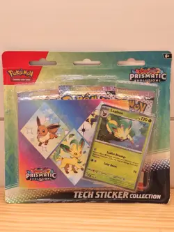 Pokemon Scarlet & Violet Prismatic Evolutions Tech Sticker Collection Leafeon - Image 3