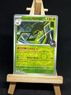 Pokemon TCG Team Rocket’s Spidops 020/182 Destined Rivals Reverse Holo Near Mint - Image 1