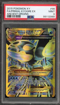 Pokemon Primal Kyogre EX XY Ancient Origins Full Art #96 PSA 9 Mint - Image 1