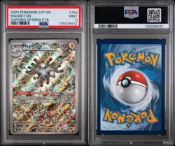 2024 Pokemon SVP EN-SV Black Star Promo Magneton #159 Surging Sparks Etb PSA 9 - Image 3