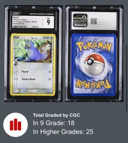 Pokemon EX Dragon Frontiers 62/101 Seel Reverse Holo Delta Species CGC 9 MINT - Image 1