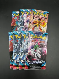 8 Pokemon TCG Scarlet & Violet Paradox Rift Booster Pack Lot Sealed New - Image 1