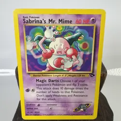 Sabrina's Mr. Mime 59/132 Uncommon WOTC Gym Challenge Pokemon - Image 1