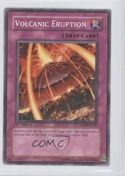 Volcanic Eruption 1st Ed. YuGiOh Dinosaur's Rage Structure Deck #SD09-EN030 2006 - Image 1
