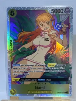 Nami SR OP08-106 English One Piece Card Game Two Legends NM - Image 1