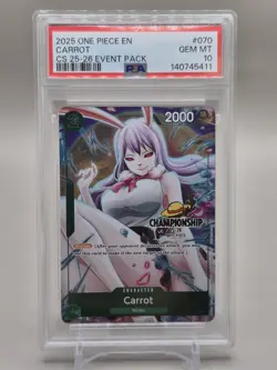 2025 One Piece Championship 2025-26 Event Pack 070 CARROT - PSA 10 - Image 1